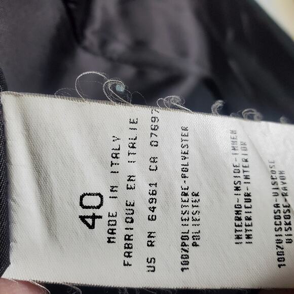 Sisley Vintage Black 4 Button long line blazer jacket Size 40 EU Great condition - Picture 5 of 10